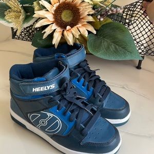 Heelys shoes on wheels boys youth size6 navy